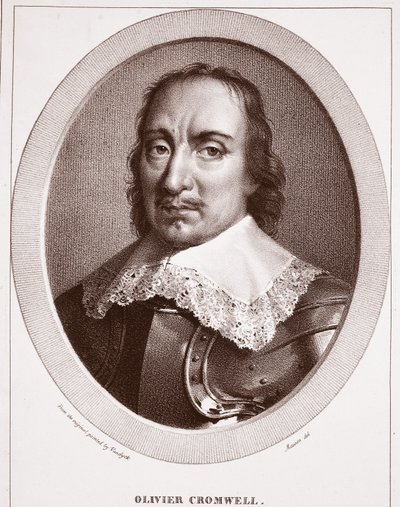 Oliver Cromwell, Attributed to Maurin, Engraved by de Langlume by Anthony van Dyck